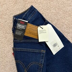 Levi's Dark Blue Ribcage Jeans